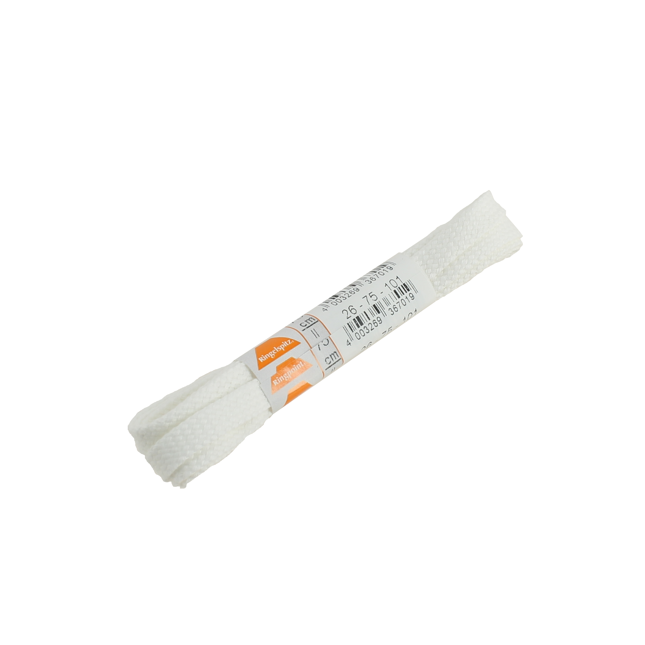 LACETS PLAT MOYEN BLANC PUR