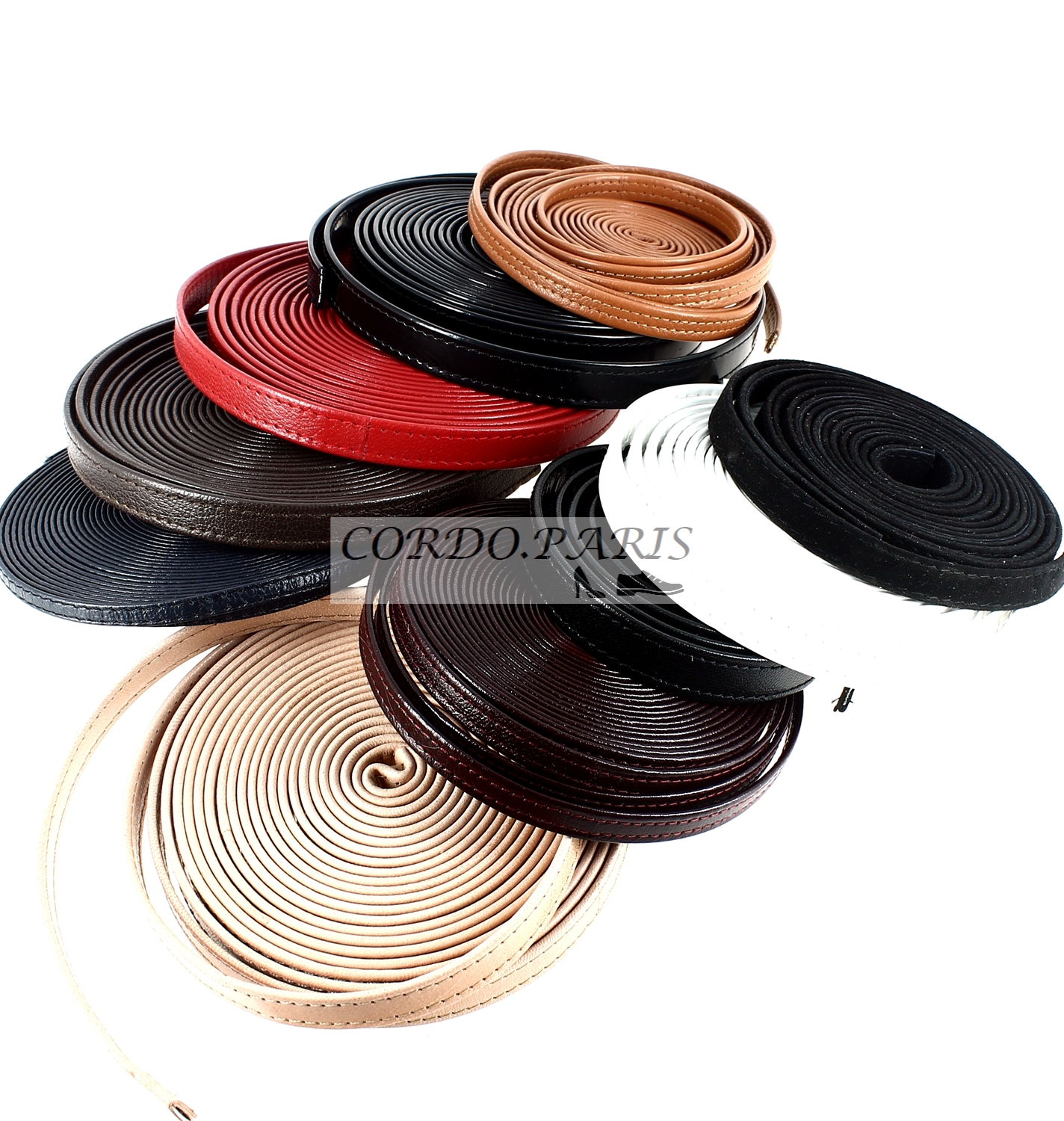 BRIDE DE CUIR PIQUEE 18 MM