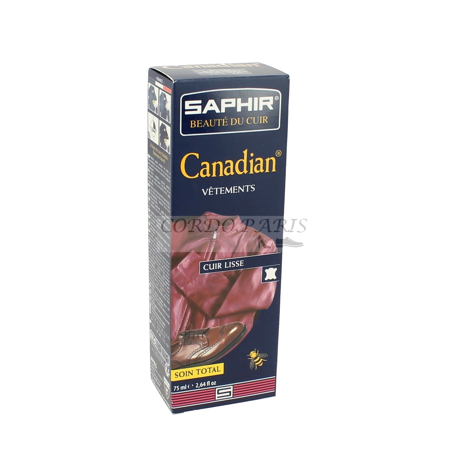 Soin total vêtements cuir Canadian Saphir